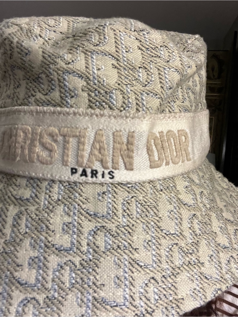 NWT *Genuine Authentic DIOR Large Brim Bobby hat.